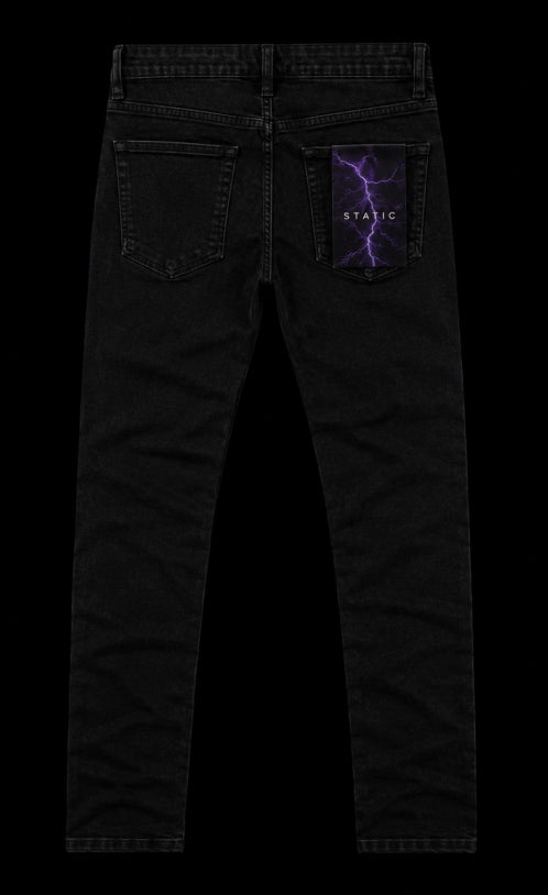 STATIC Voltage Crystal Destroy Denim - Back